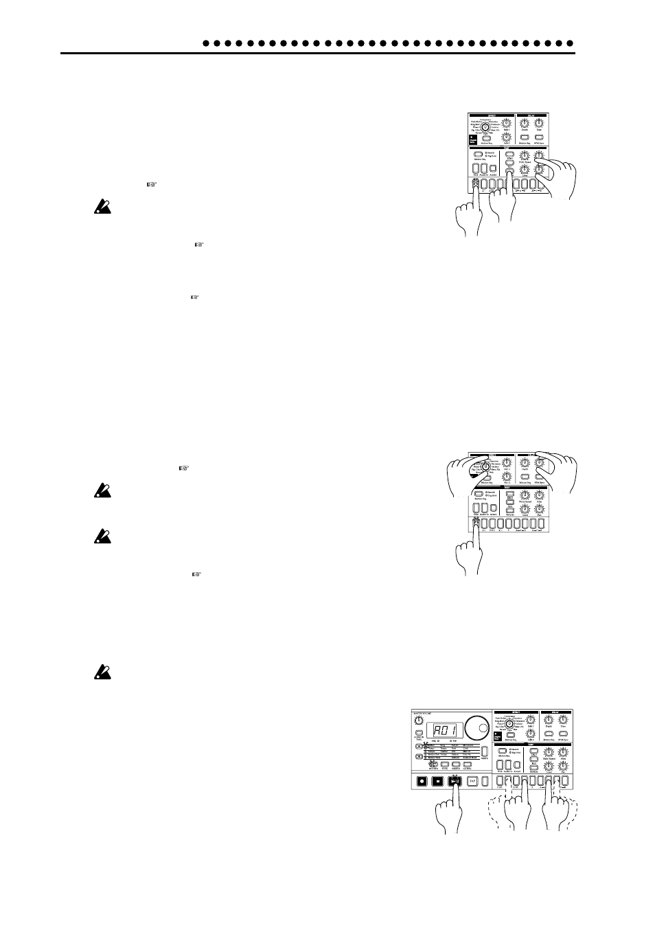 Modifying (editing) the sound, Editing the effect and delay settings | KORG ES-1 User Manual | Page 16 / 64