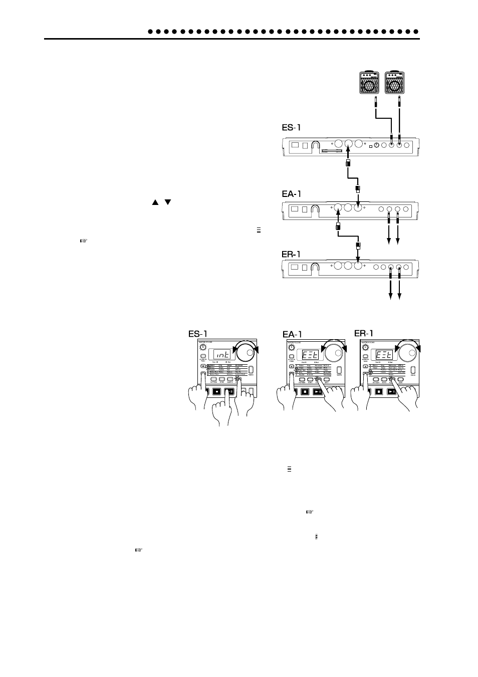Synchronizing with an ea-1 or er-1 | KORG ES-1 User Manual | Page 26 / 64