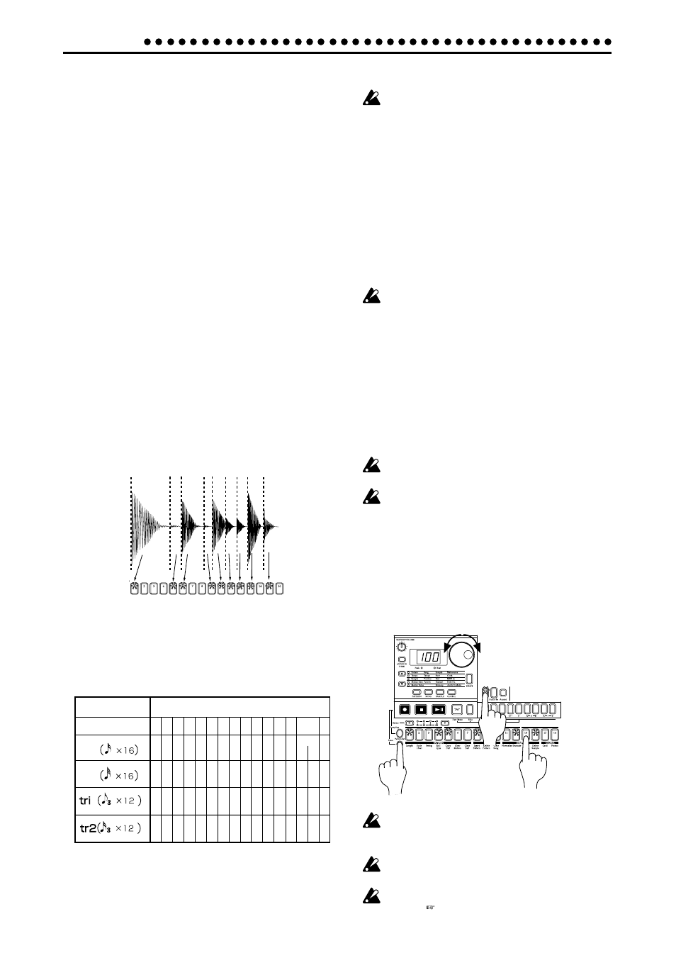 Slice, Creating a slice sample (time slice) | KORG ES-1 User Manual | Page 30 / 64