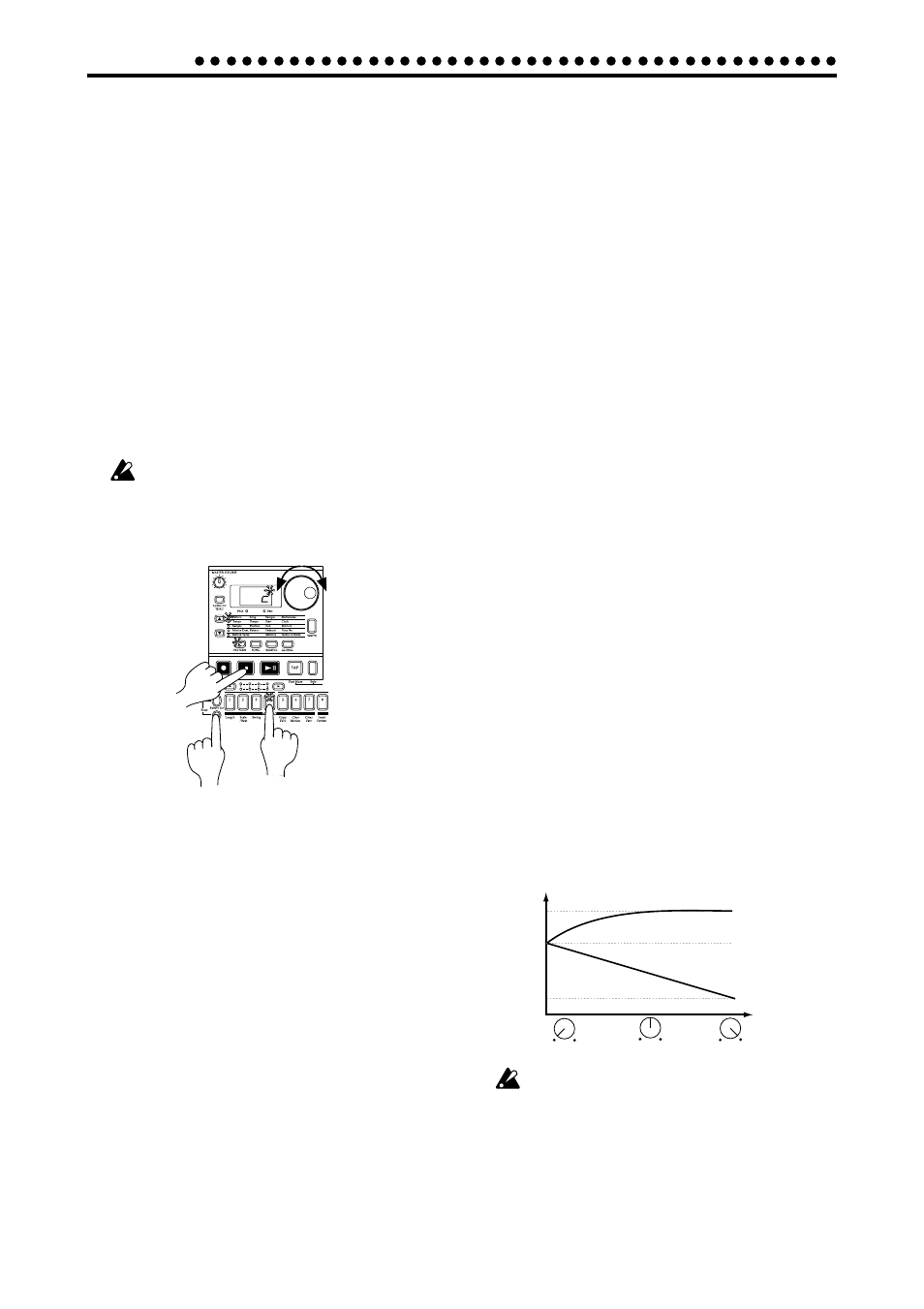 Setting the roll type, Creating a rhythm pattern, Using the step keys (step recording) | Using the part keys (realtime recording), Adding accents to the rhythm pattern (accent) | KORG ES-1 User Manual | Page 40 / 64