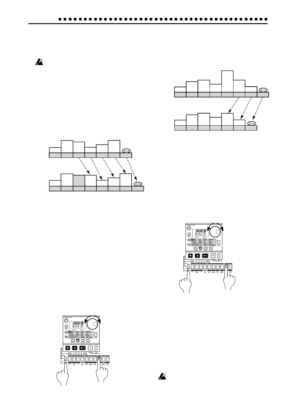 Editing a song, Changing the pattern for a specific position, Song mode | Insert a new pattern at position 3 | KORG ES-1 User Manual | Page 50 / 64