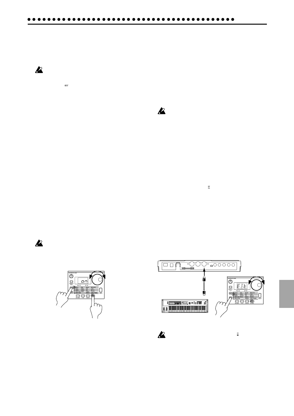 Global mode, Metronome settings, Clock int, ext | Metronome off, r-0, r-1, r-2, on | KORG ES-1 User Manual | Page 53 / 64