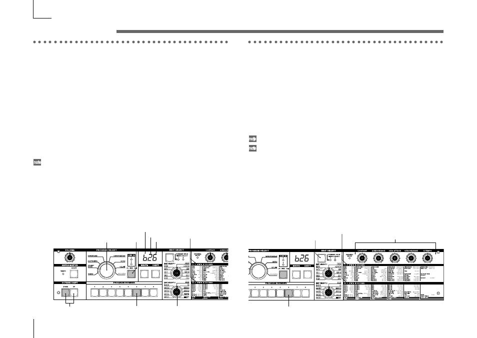 Synth programs, Selecting and playing a program, Modifying the sound | KORG Synthesizer/Vocoder MICRO User Manual | Page 14 / 80