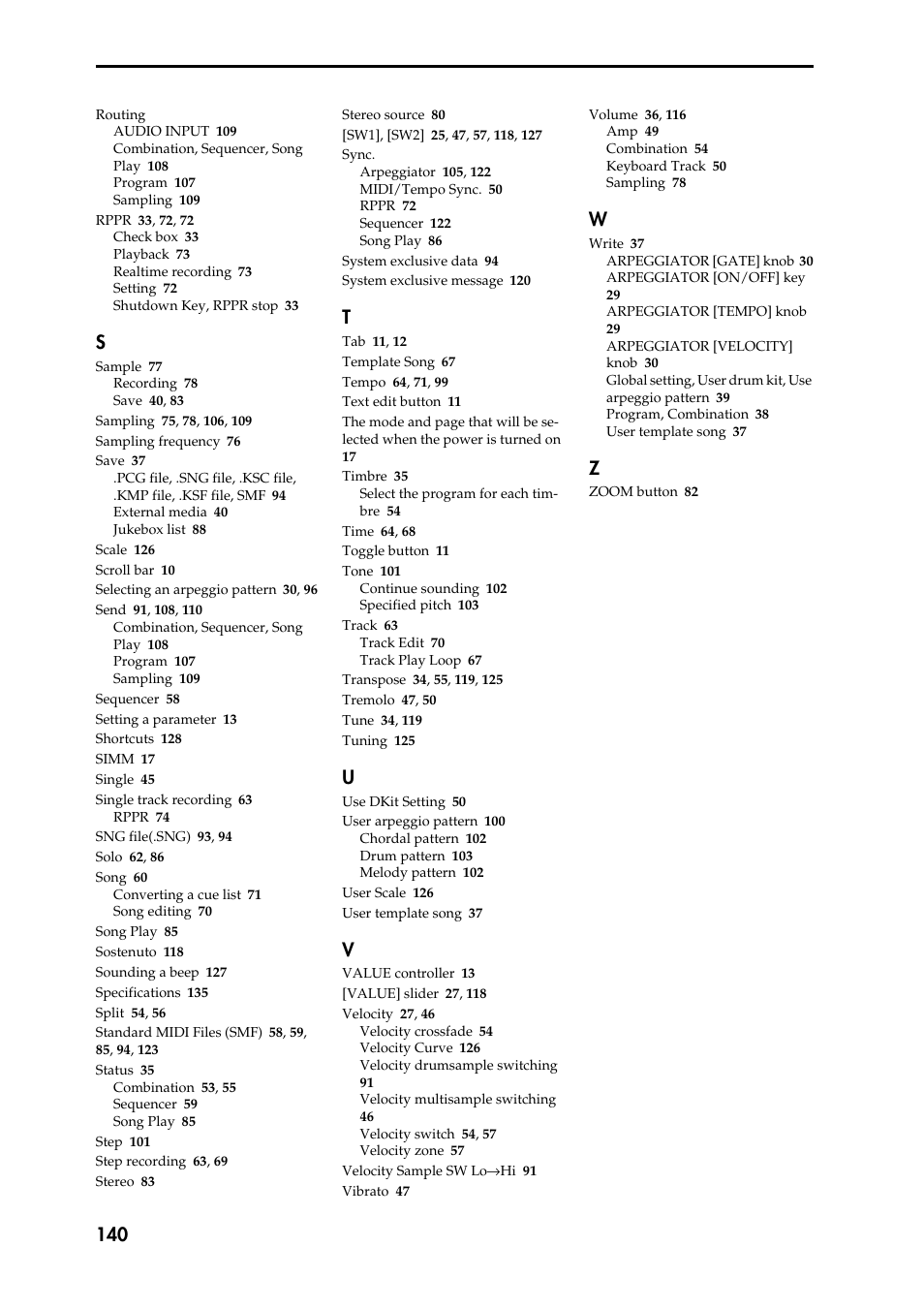 KORG Speaker System User Manual | Page 144 / 144