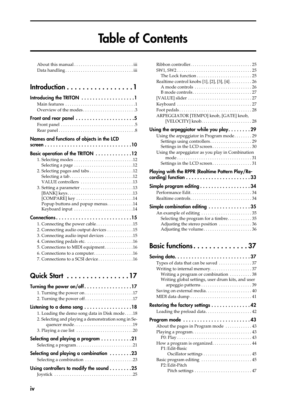 KORG Speaker System User Manual | Page 2 / 144