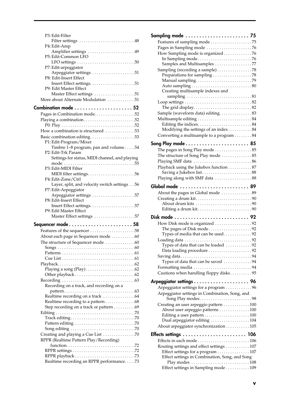 KORG Speaker System User Manual | Page 3 / 144