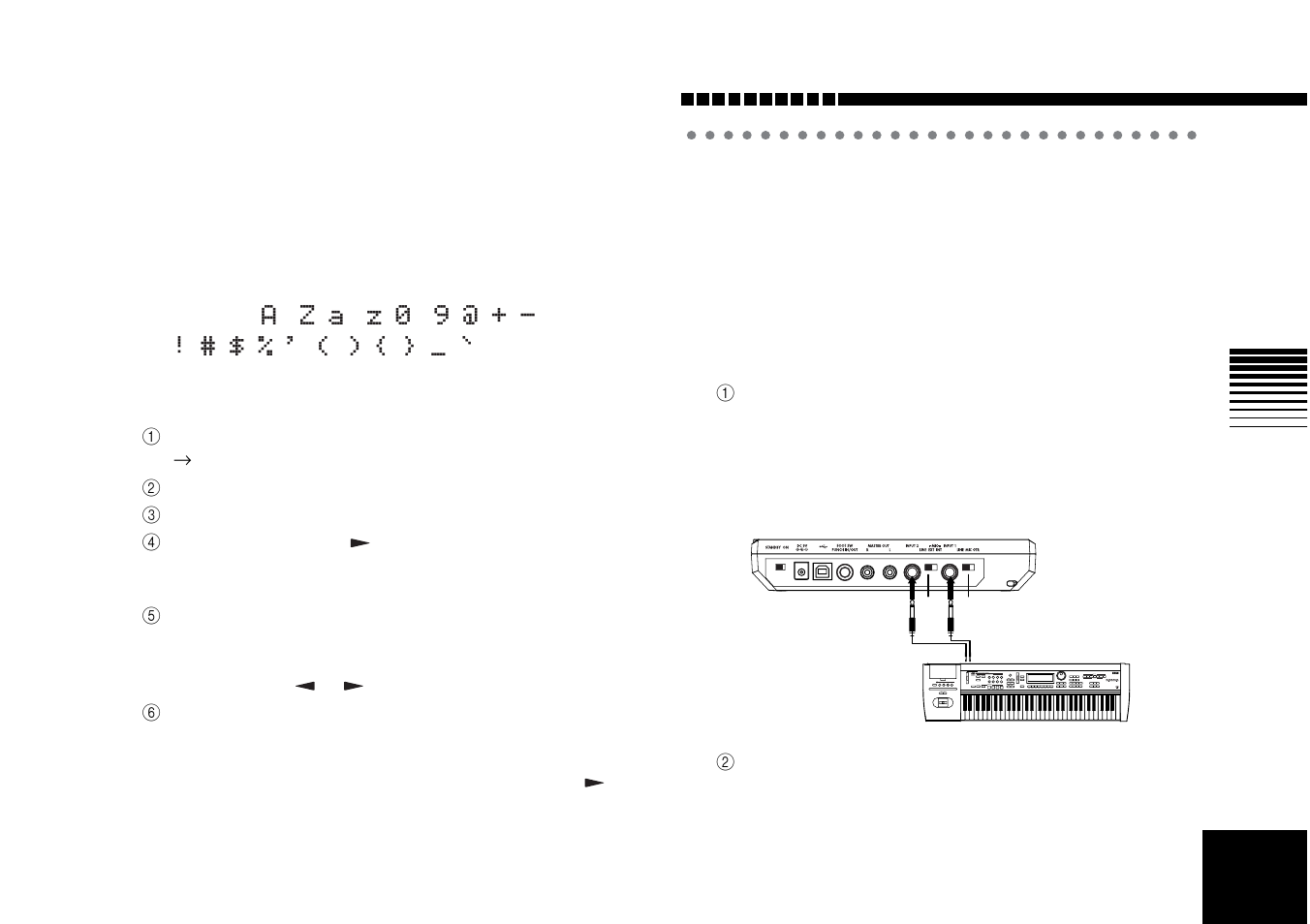 Changing the name of a song, To select a song directly by name or number, To change the name of a song | Step 3. recording, Recording methods, Recording on two tracks, Operation | KORG D4 User Manual | Page 31 / 99