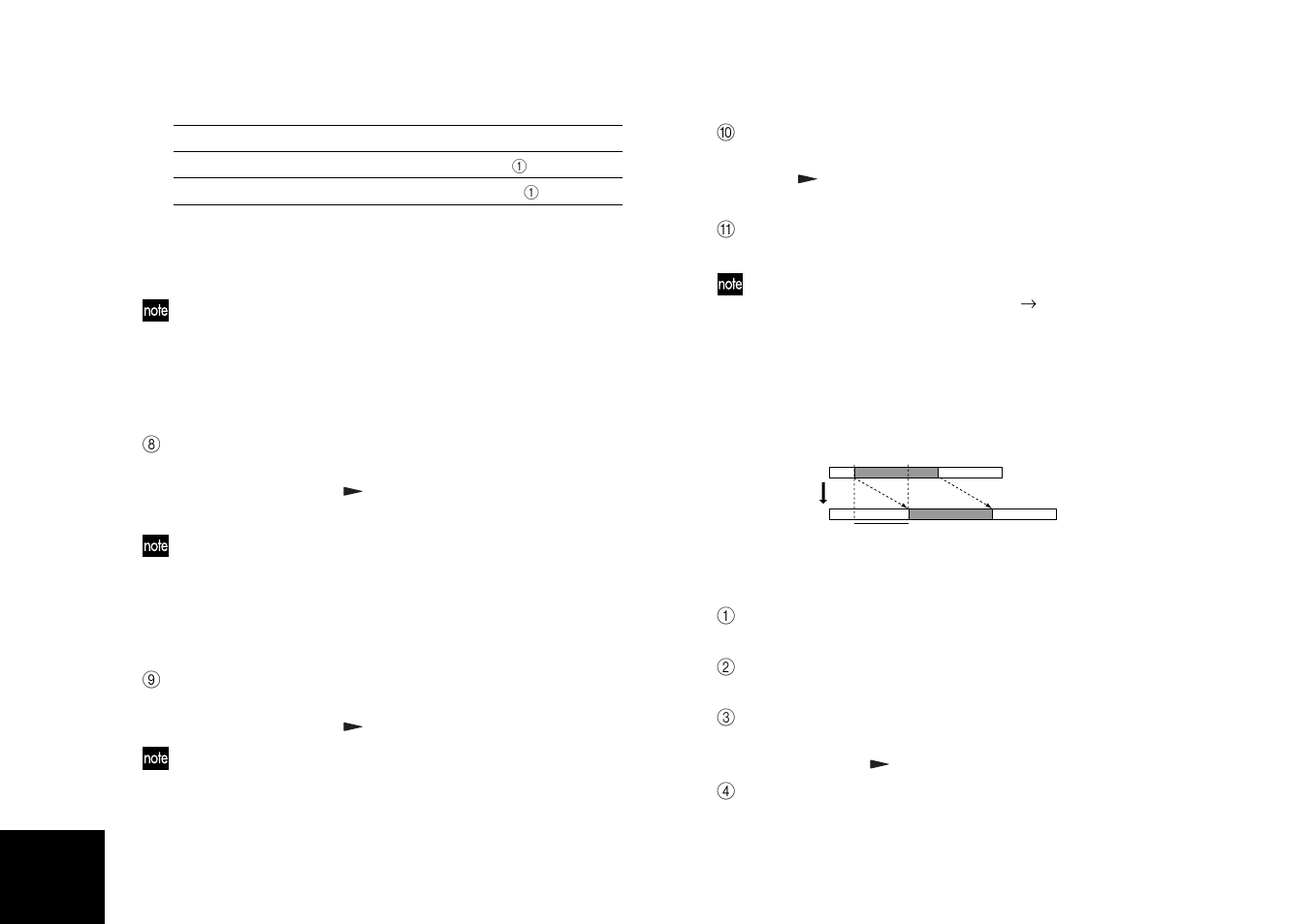 Insert track “instrack” — inserting a blank space | KORG D4 User Manual | Page 48 / 99