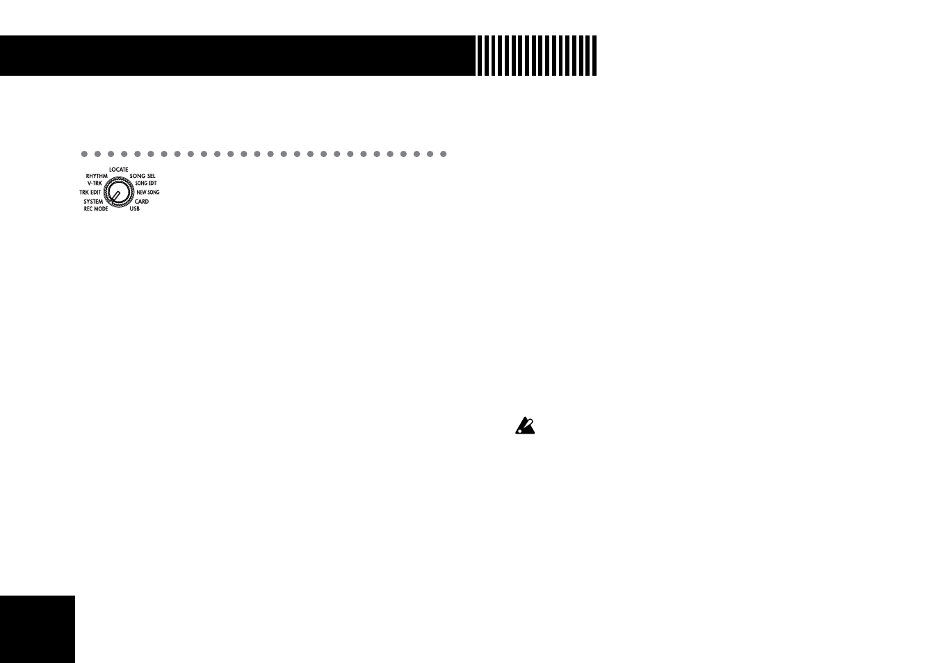 Mode parameters, Rec mode select the recording mode | KORG D4 User Manual | Page 58 / 99