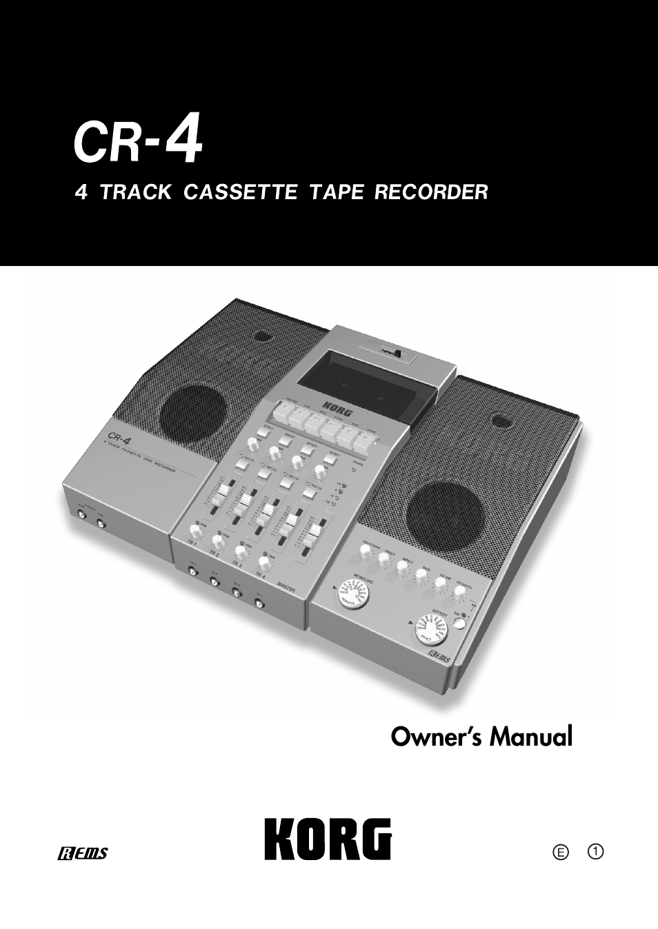 KORG CR-4 User Manual | 20 pages