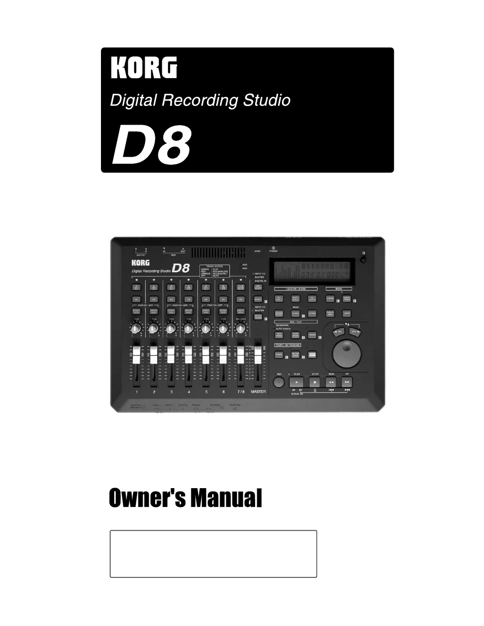 KORG D8 User Manual | 76 pages