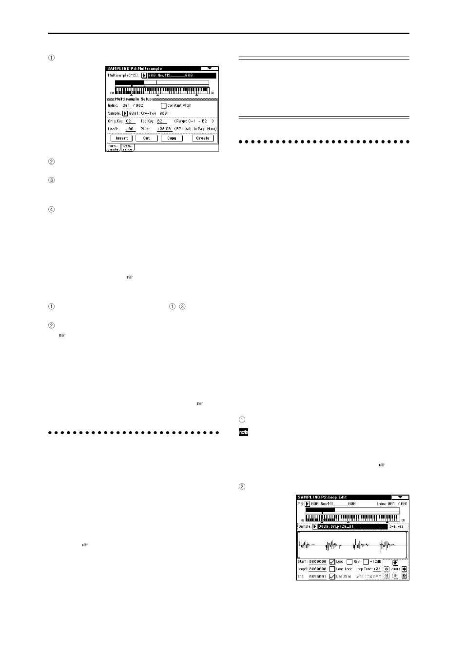 Converting a multisample to a program, Modifying the settings of an index | KORG sampler User Manual | Page 120 / 167