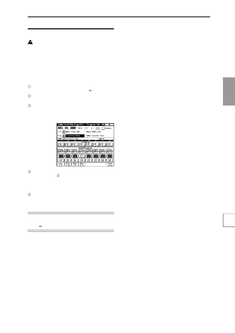 Playing along with smf data, Minus-one play | KORG sampler User Manual | Page 131 / 167