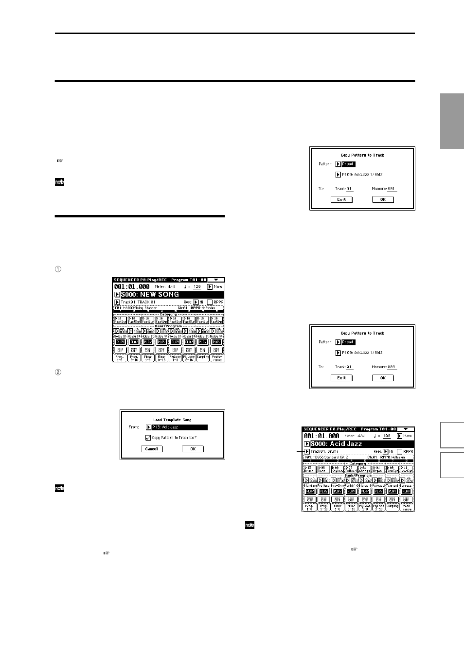 Producing a song, Creating the basic song | KORG sampler User Manual | Page 57 / 167