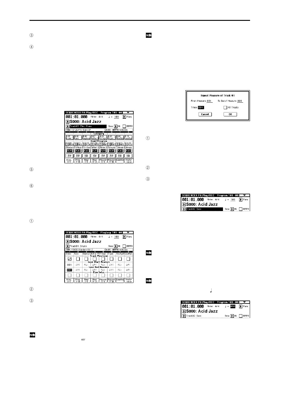 Recording the bass track | KORG sampler User Manual | Page 58 / 167