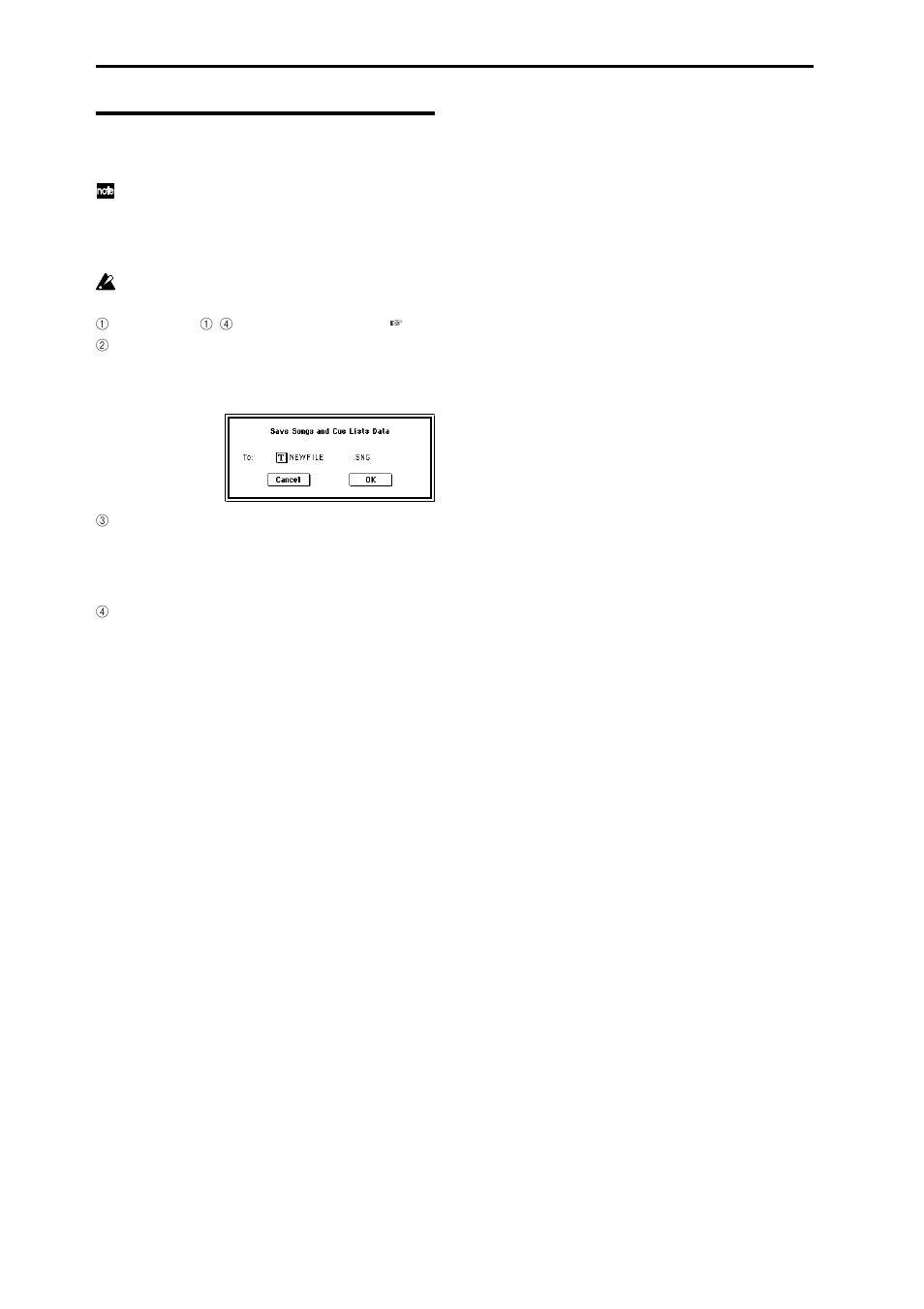 Saving the song | KORG sampler User Manual | Page 62 / 167