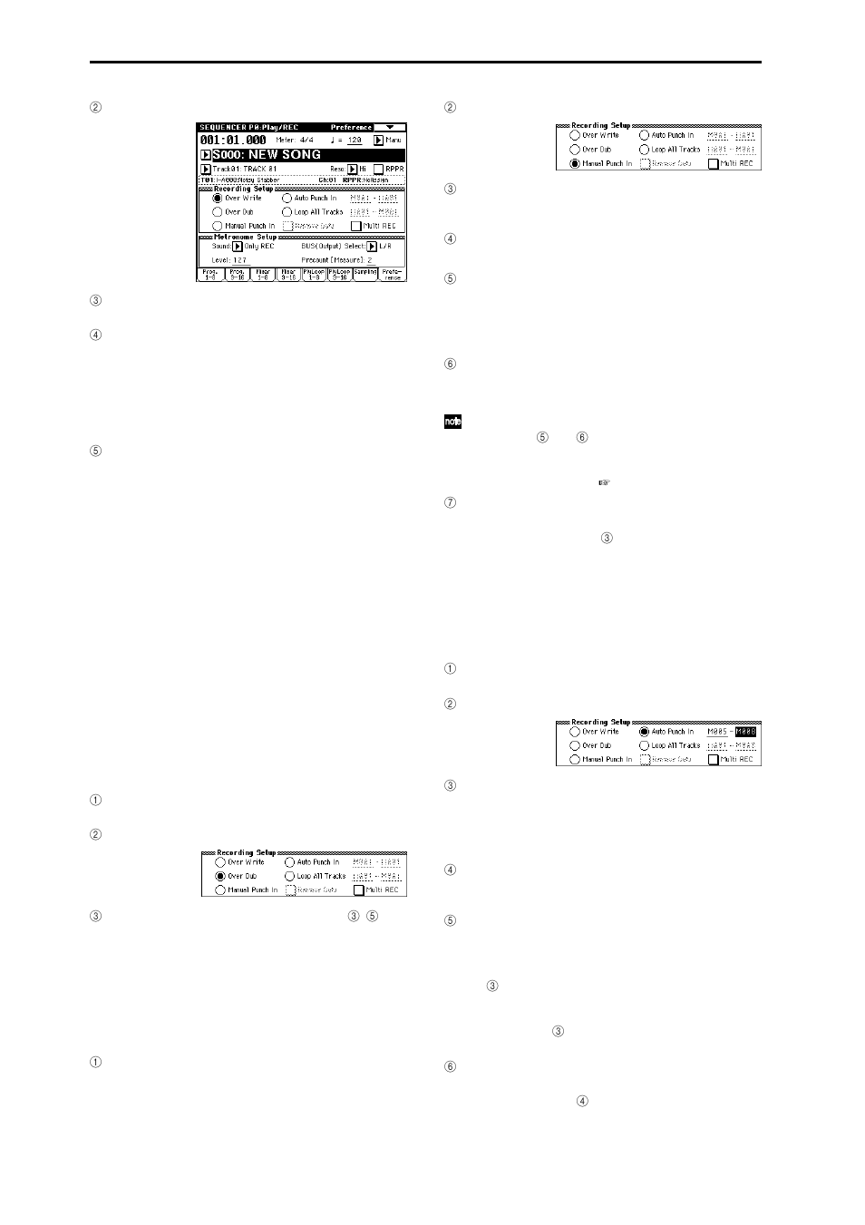 Ding will begin, P.84) | KORG sampler User Manual | Page 92 / 167