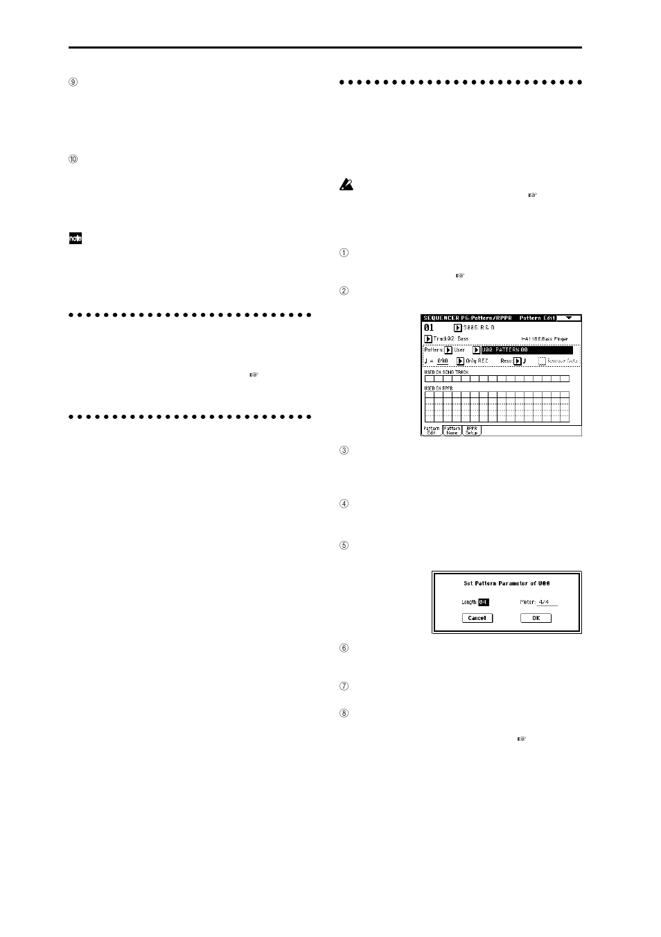 Step recording, Event edit and create control data, Realtime-recording to a pattern | KORG sampler User Manual | Page 94 / 167