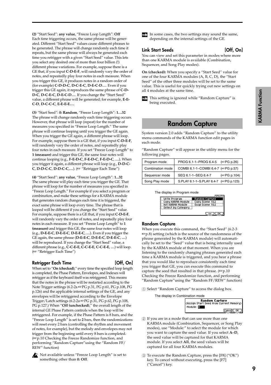 Random capture | KORG KARMA 2 User Manual | Page 10 / 30