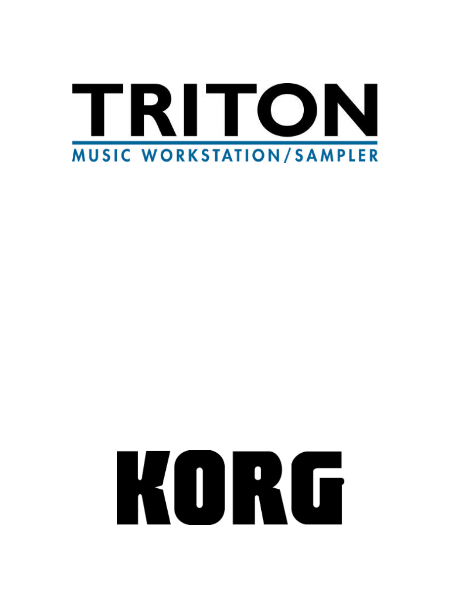 KORG TRITON Musical Instrument User Manual | 91 pages