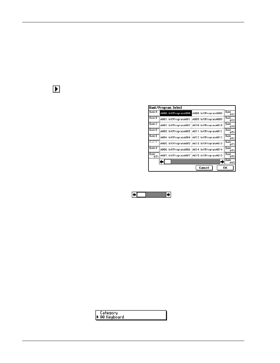 Select-by-bank, Select-by-category | KORG TRITON Musical Instrument User Manual | Page 16 / 91