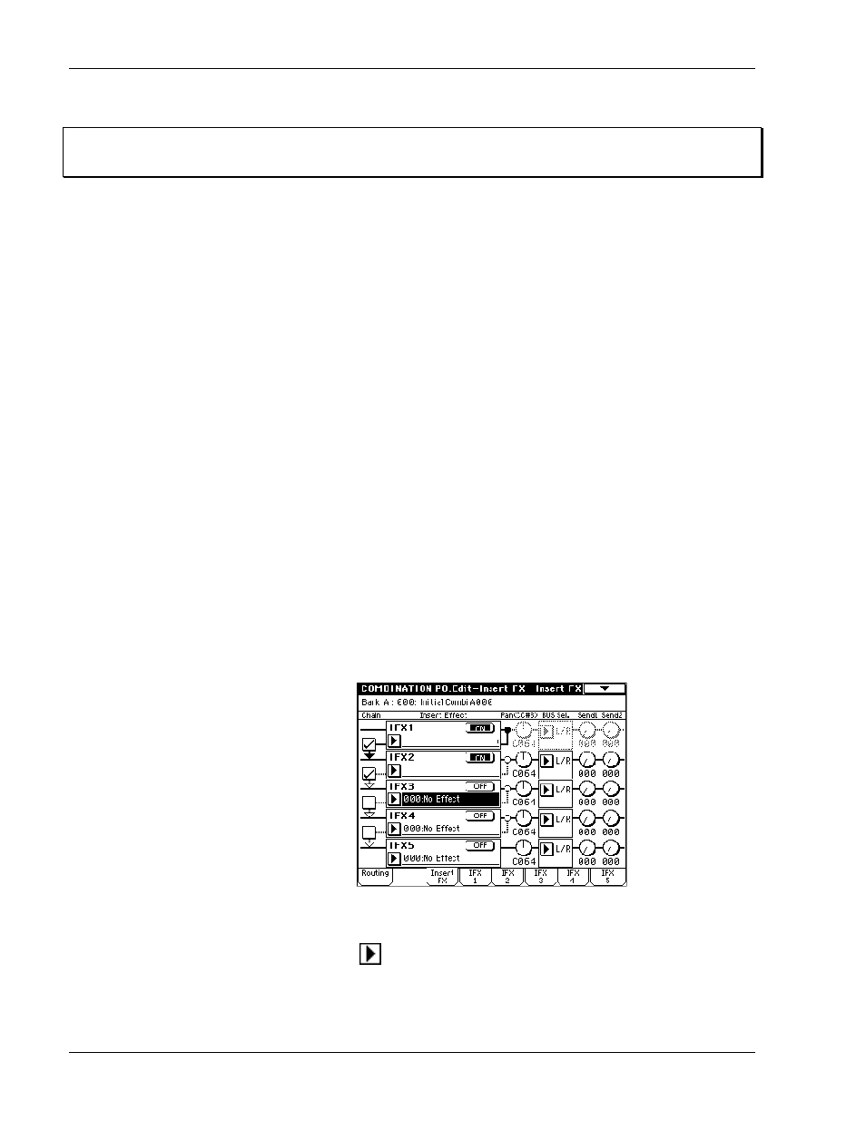 Apply a new insert effect | KORG TRITON Musical Instrument User Manual | Page 38 / 91