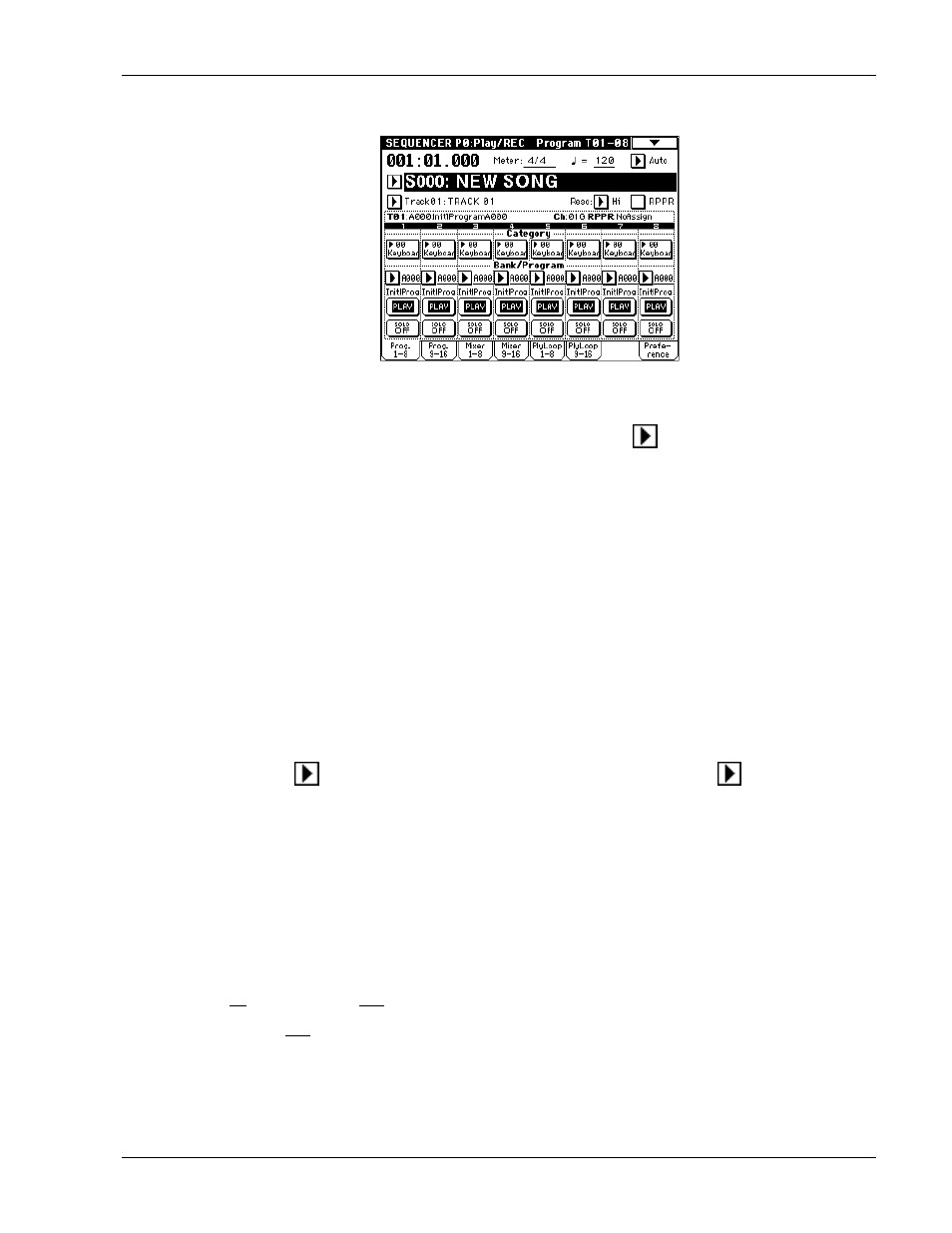 KORG TRITON Musical Instrument User Manual | Page 57 / 91