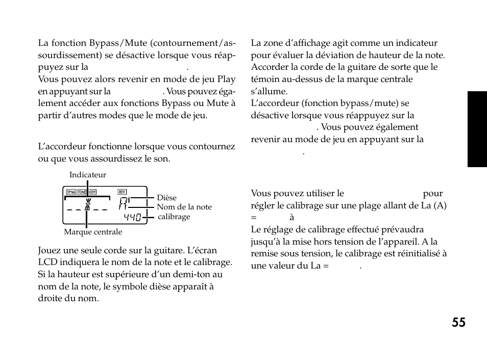 Accordeur | KORG Pandora PX4A User Manual | Page 55 / 121