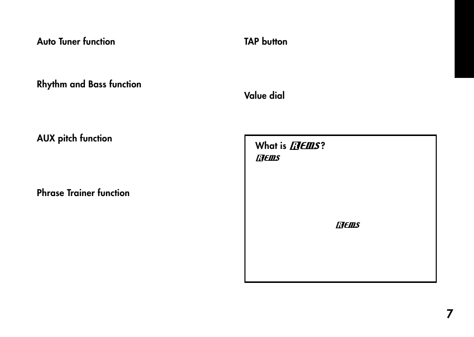 KORG Pandora PX4A User Manual | Page 7 / 121