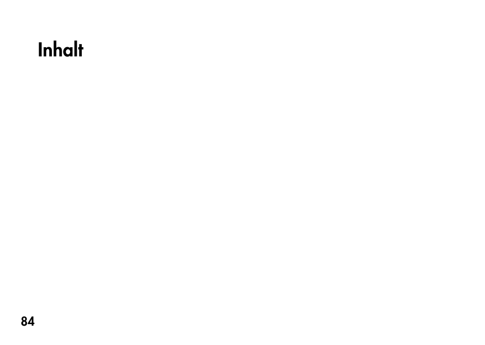 Inhalt | KORG Pandora PX4A User Manual | Page 84 / 121
