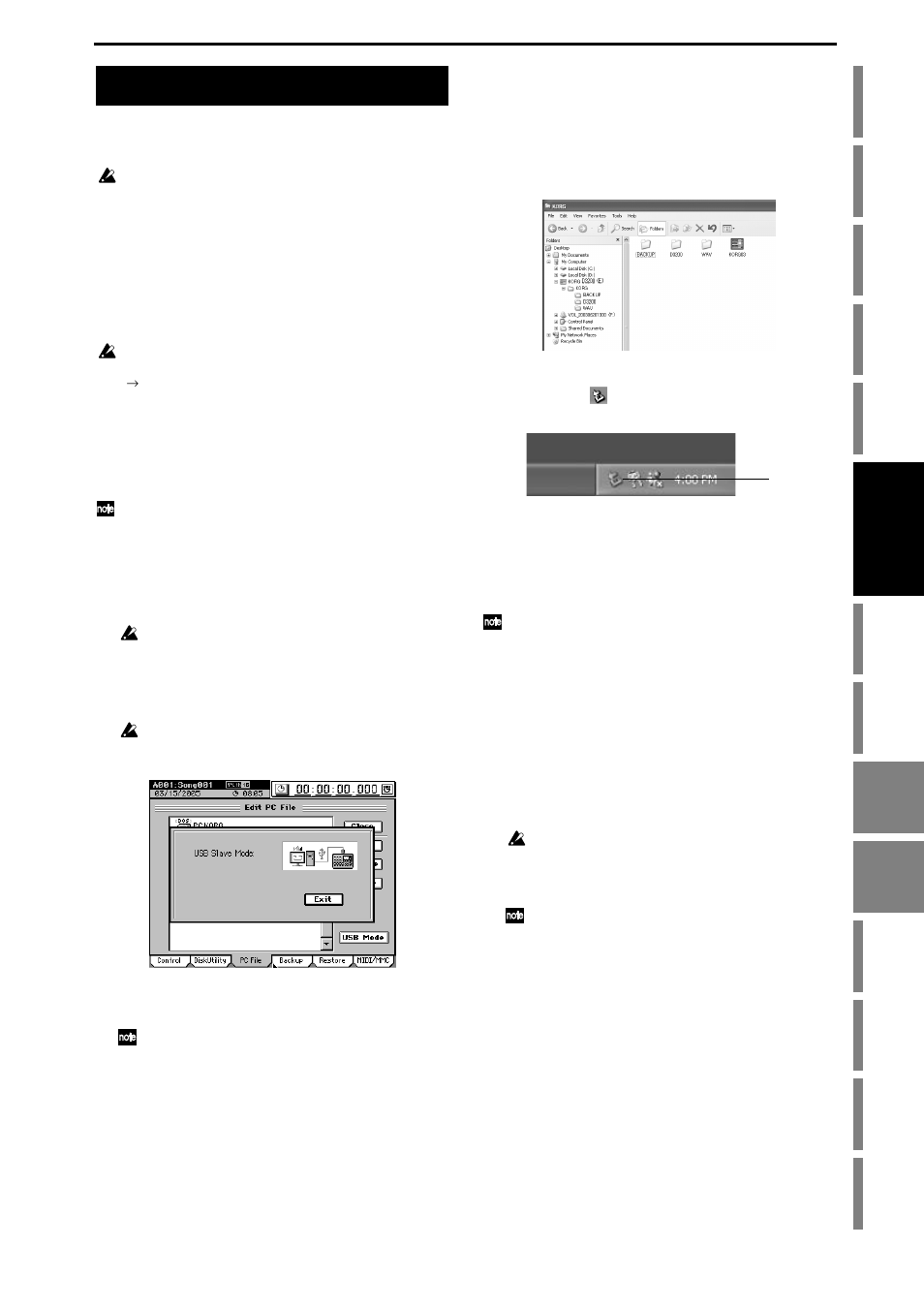 Saving/loading, Windows users (windows me/2000 or later), Macintosh users (mac os9.0.4 or later) | Operation | KORG D3200 User Manual | Page 103 / 200