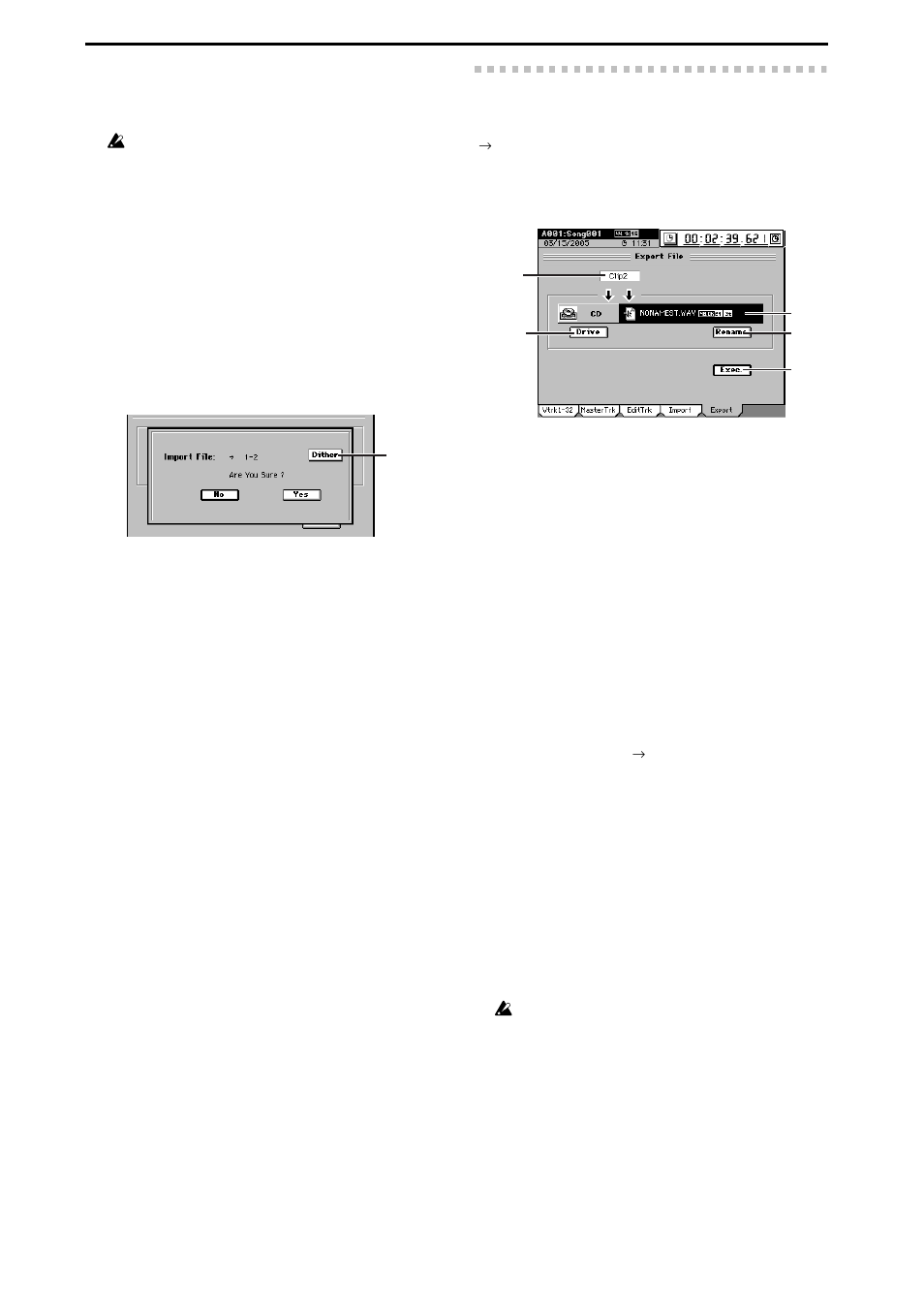 5. export file, P.136) | KORG D3200 User Manual | Page 146 / 200