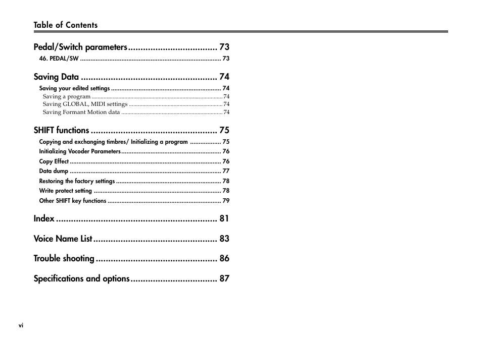 KORG R3 User Manual | Page 6 / 94