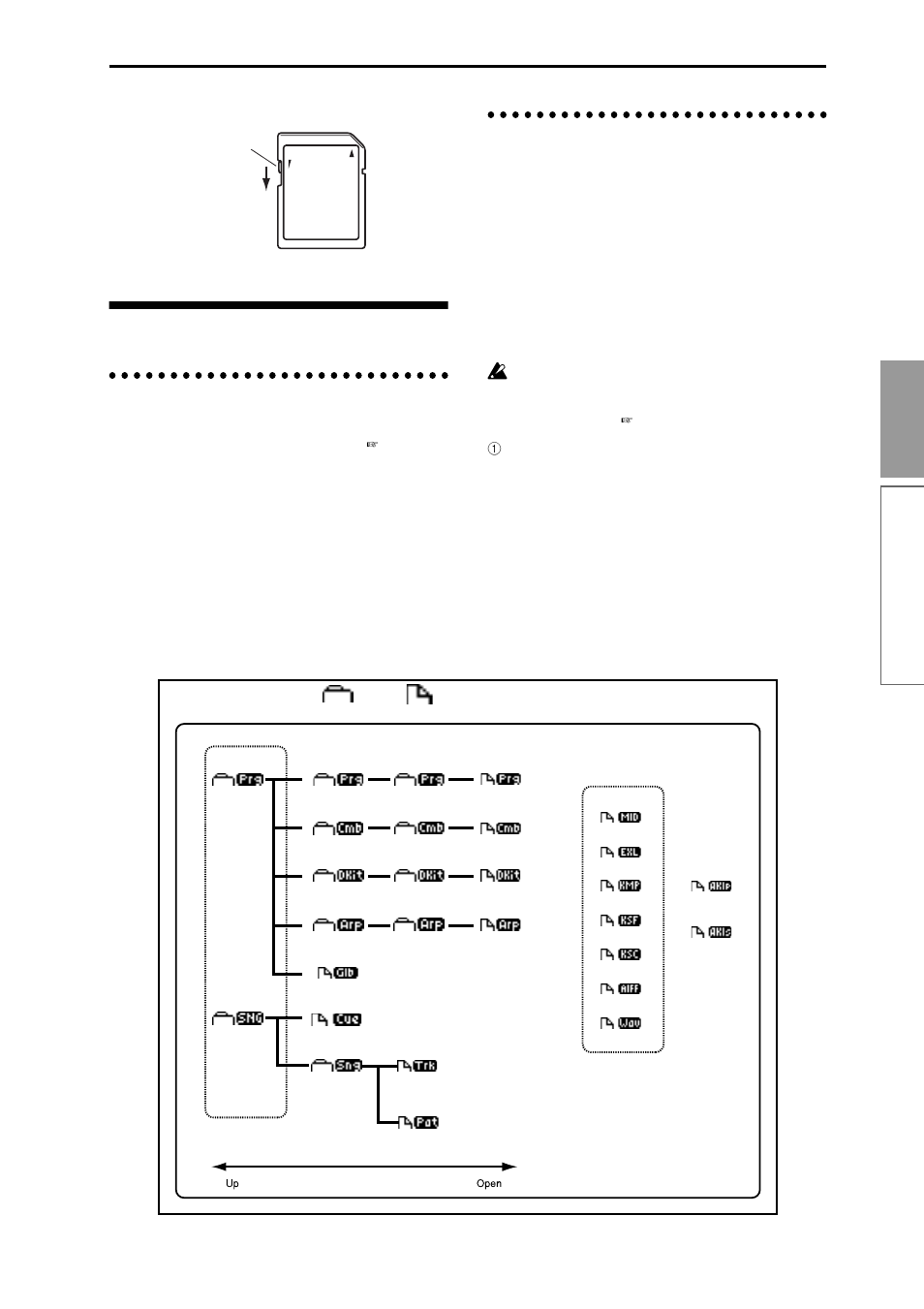 Loading data, Types of data that can be loaded, Data loading procedure | 101 basic functions, Media mode | KORG TR Music Workstation Operation Guide 2E ii User Manual | Page 107 / 136