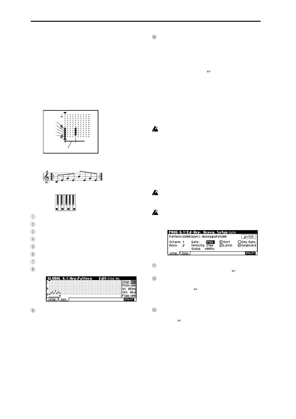 P.108), Creating an example pattern | KORG TR Music Workstation Operation Guide 2E ii User Manual | Page 114 / 136