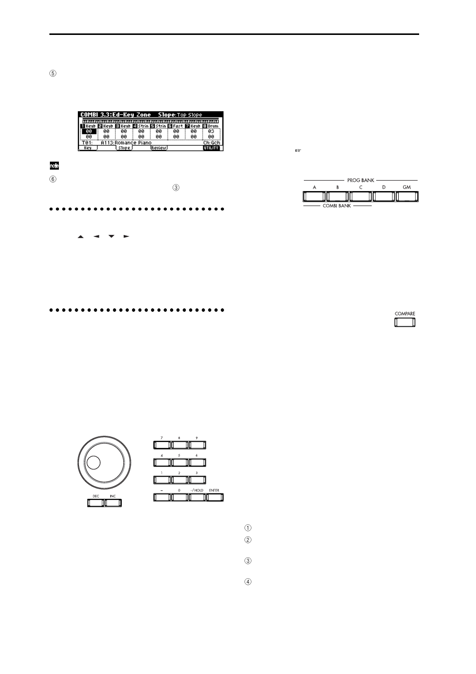 Selecting parameters, Setting a parameter, Selecting parameters 4. setting a parameter | P.16), Ollers, P.16) to | KORG TR Music Workstation Operation Guide 2E ii User Manual | Page 22 / 136