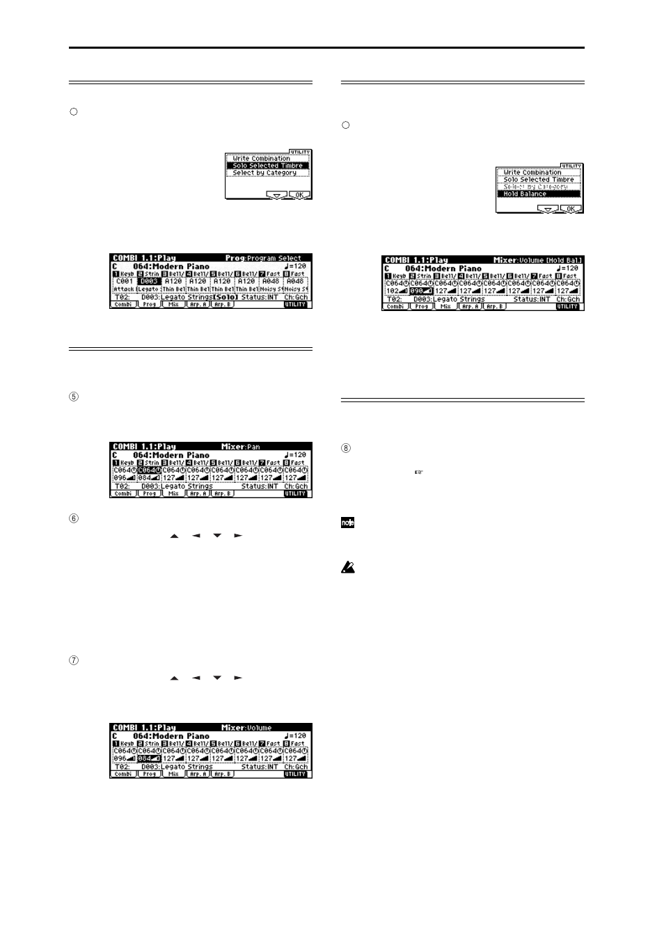 KORG TR Music Workstation Operation Guide 2E ii User Manual | Page 40 / 136