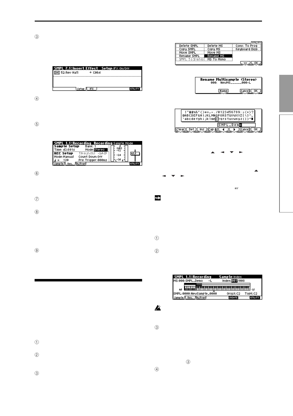 Assigning a name to the sample or multisample, 37 quick star t | KORG TR Music Workstation Operation Guide 2E ii User Manual | Page 43 / 136