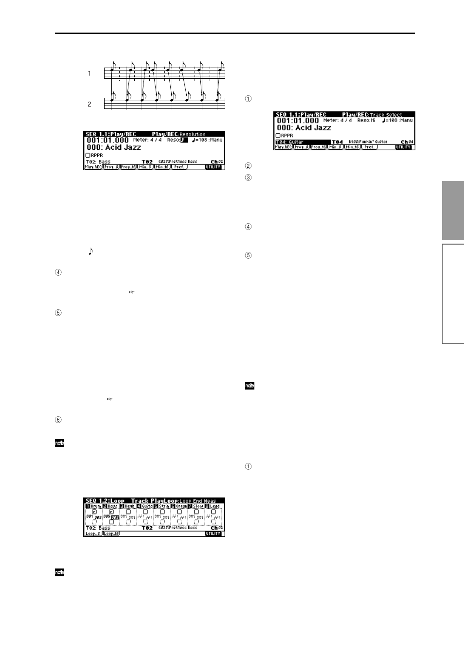 67 basic functions, Recording arpeggio patterns, Recording other tracks | Step recording | KORG TR Music Workstation Operation Guide 2E ii User Manual | Page 73 / 136