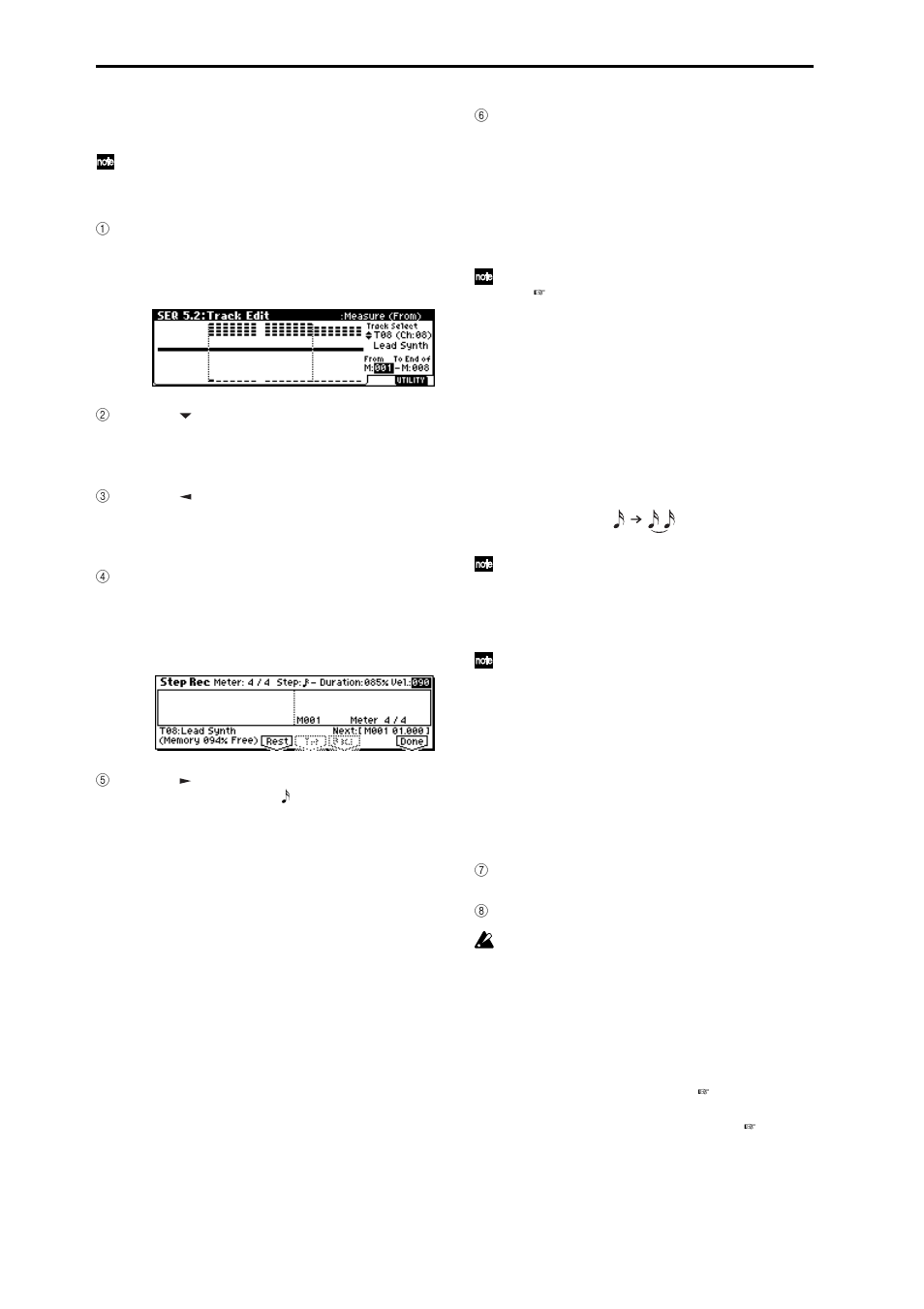 KORG TR Music Workstation Operation Guide 2E ii User Manual | Page 74 / 136