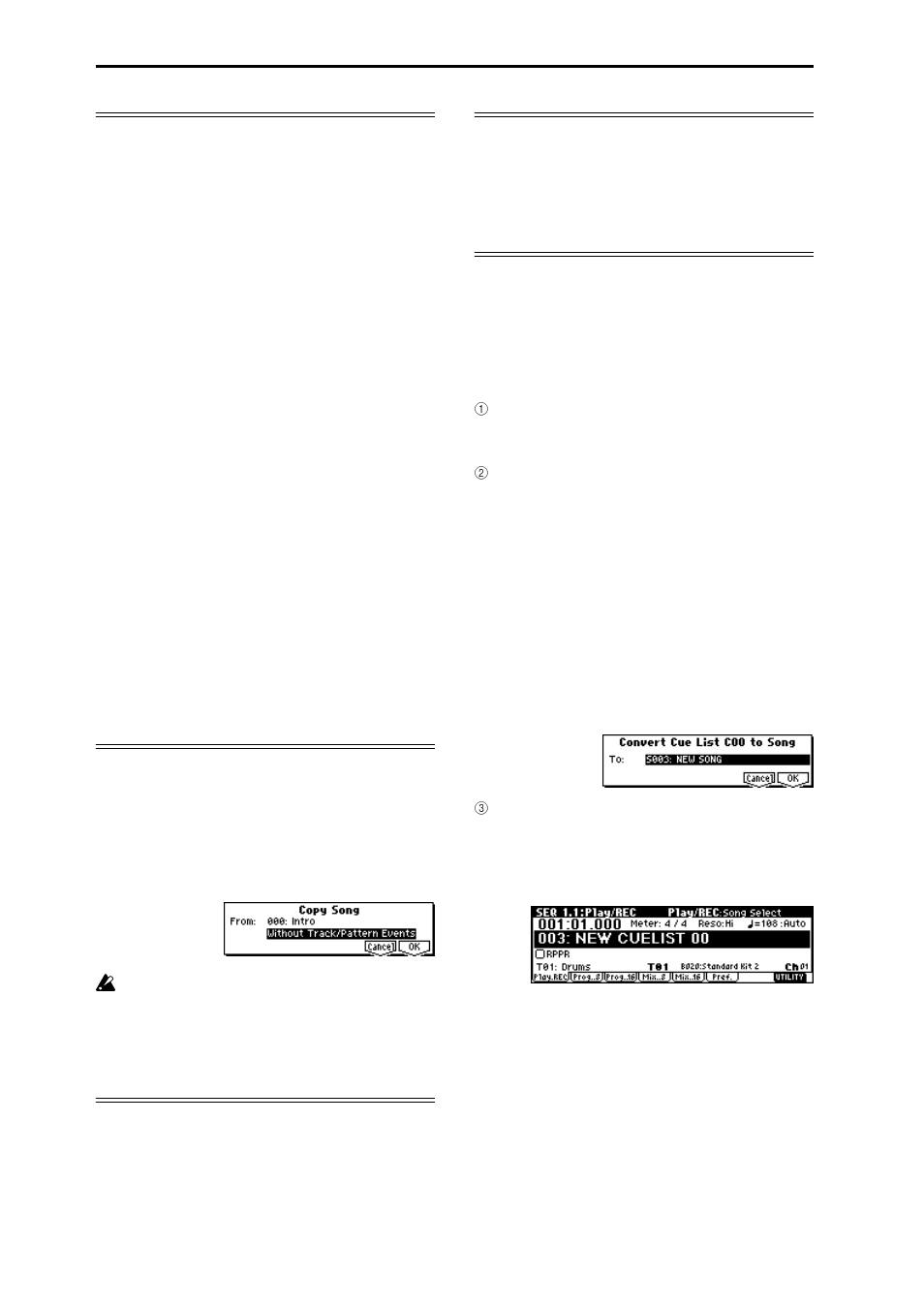 KORG TR Music Workstation Operation Guide 2E ii User Manual | Page 80 / 136