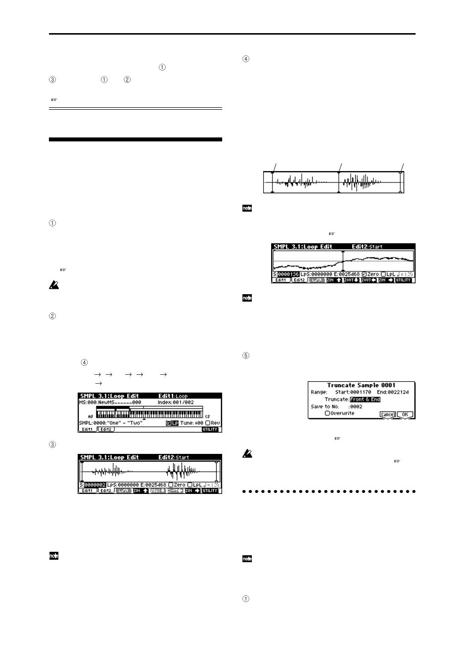 Loop settings, The grid display | KORG TR Music Workstation Operation Guide 2E ii User Manual | Page 98 / 136
