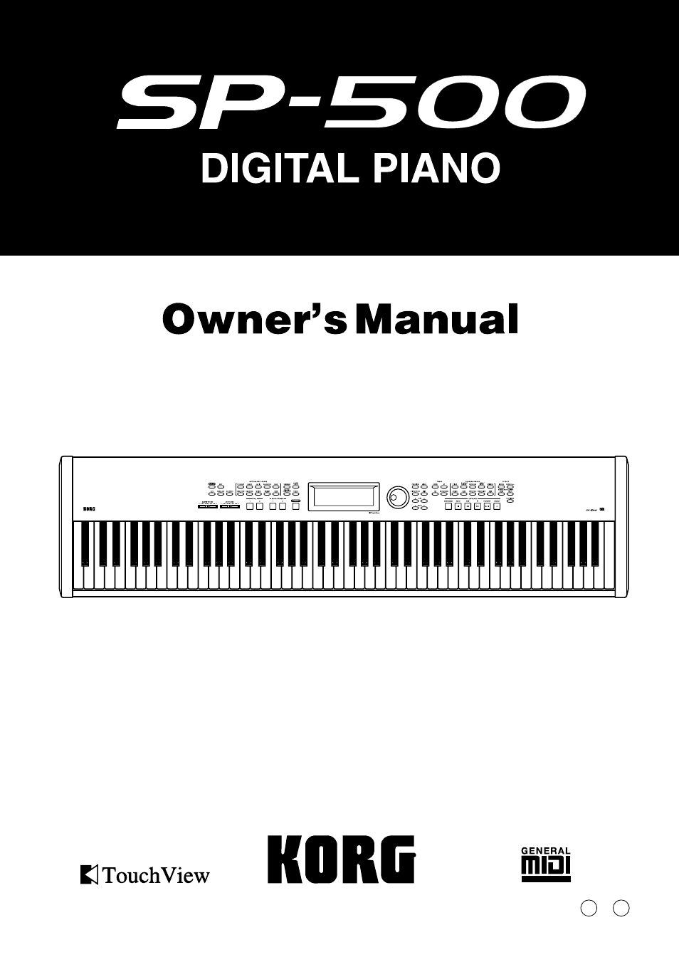 KORG SP-500 User Manual | 87 pages