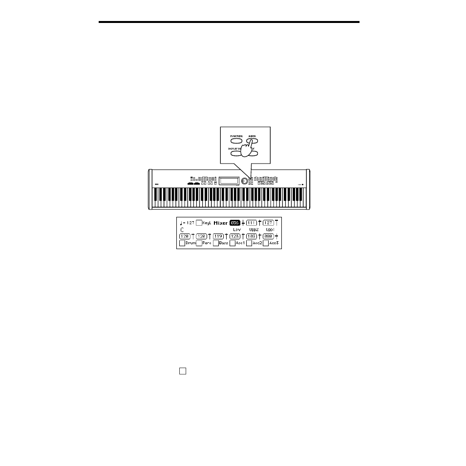 Adjusting the overall volume, Adjusting the volume of individual parts, Muting a part | P.40 | KORG SP-500 User Manual | Page 40 / 87