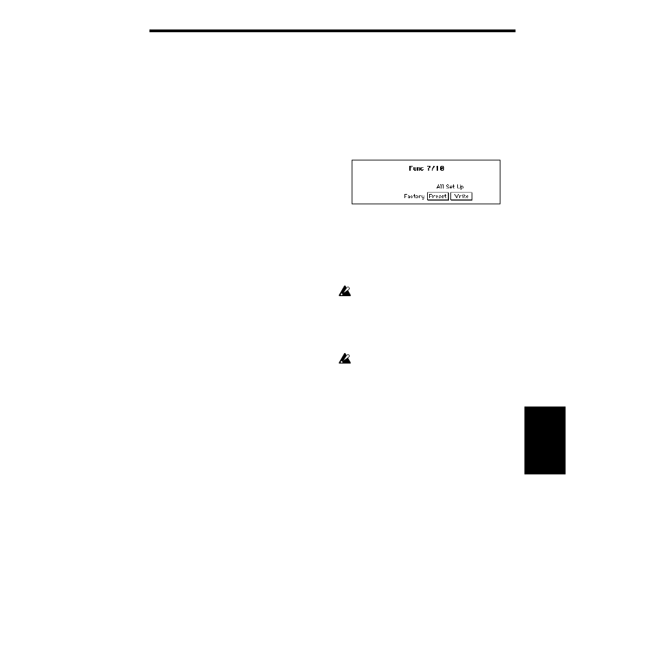 All setup, To store these settings into internal memory | KORG SP-500 User Manual | Page 67 / 87