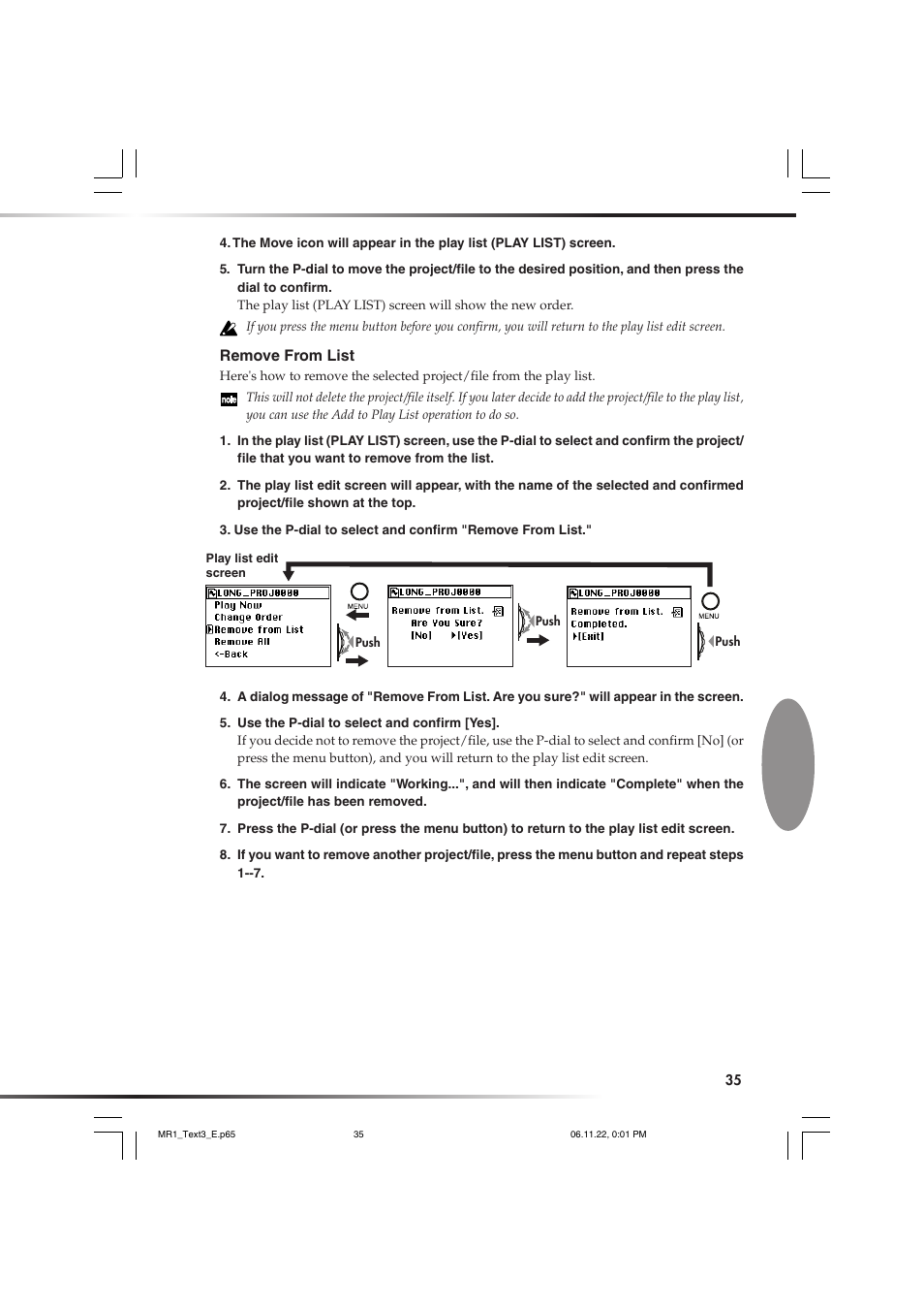 KORG MR-1 User Manual | Page 35 / 56