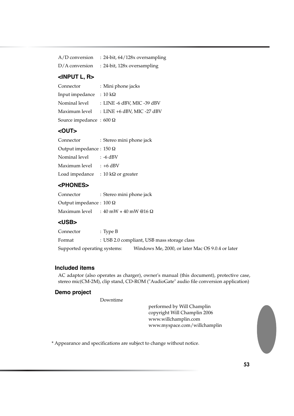 KORG MR-1 User Manual | Page 53 / 56