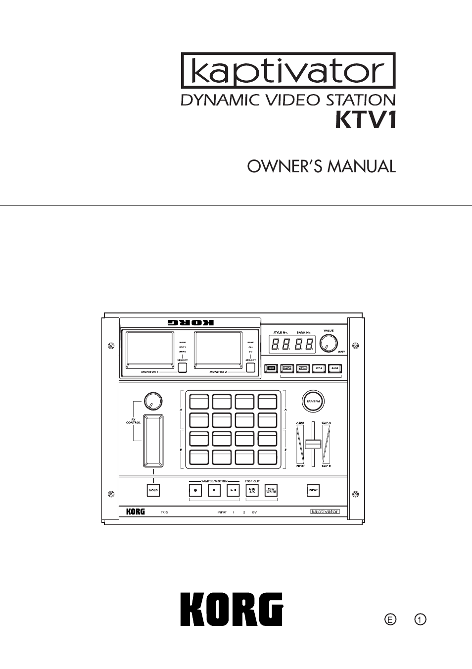 KORG Kaptivator KTV1 User Manual | 59 pages