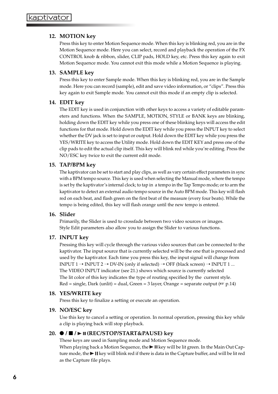 KORG Kaptivator KTV1 User Manual | Page 8 / 59