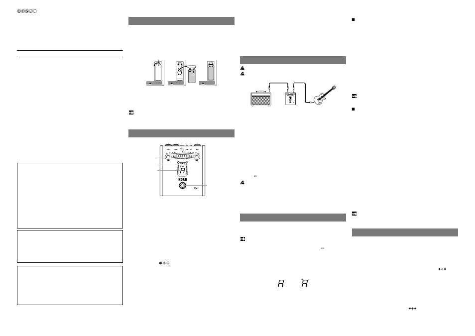 KORG DT-10 User Manual | 3 pages